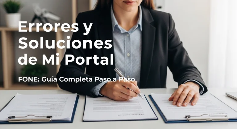 Errores y Soluciones de Mi Portal FONE: Guía Completa Paso a Paso
