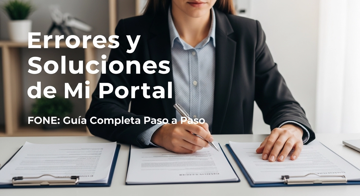 Errores y Soluciones de Mi Portal FONE Guia Completa Paso a Paso
