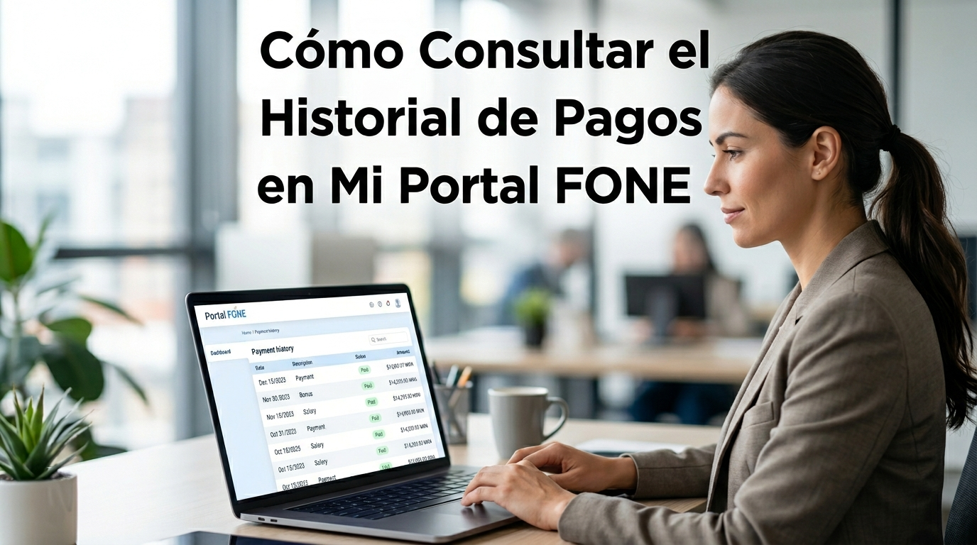Como Consultar el Historial de Pagos en Mi Portal FONE