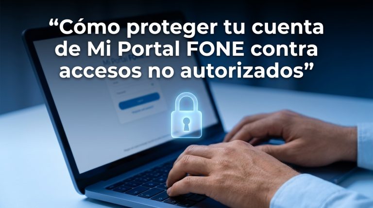 Cómo proteger tu cuenta de Mi Portal FONE contra accesos no autorizados