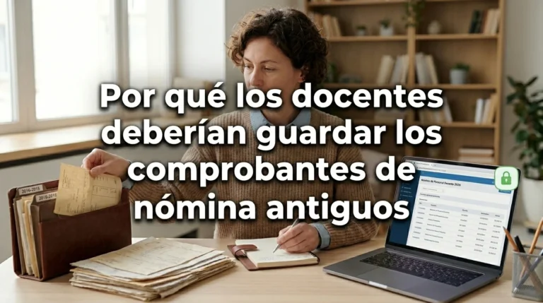 Por qué los docentes deberÃan guardar los comprobantes de nómina antiguos 5 Por qué los docentes deberÃan guardar los comprobantes de nómina antiguos