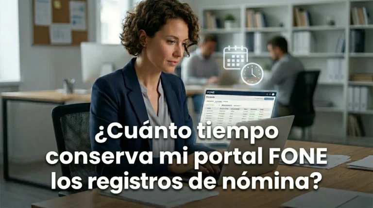 ¿Cuánto tiempo conserva mi portal FONE los registros de nómina? 10 ¿Cuánto tiempo conserva mi portal FONE los registros de nómina?